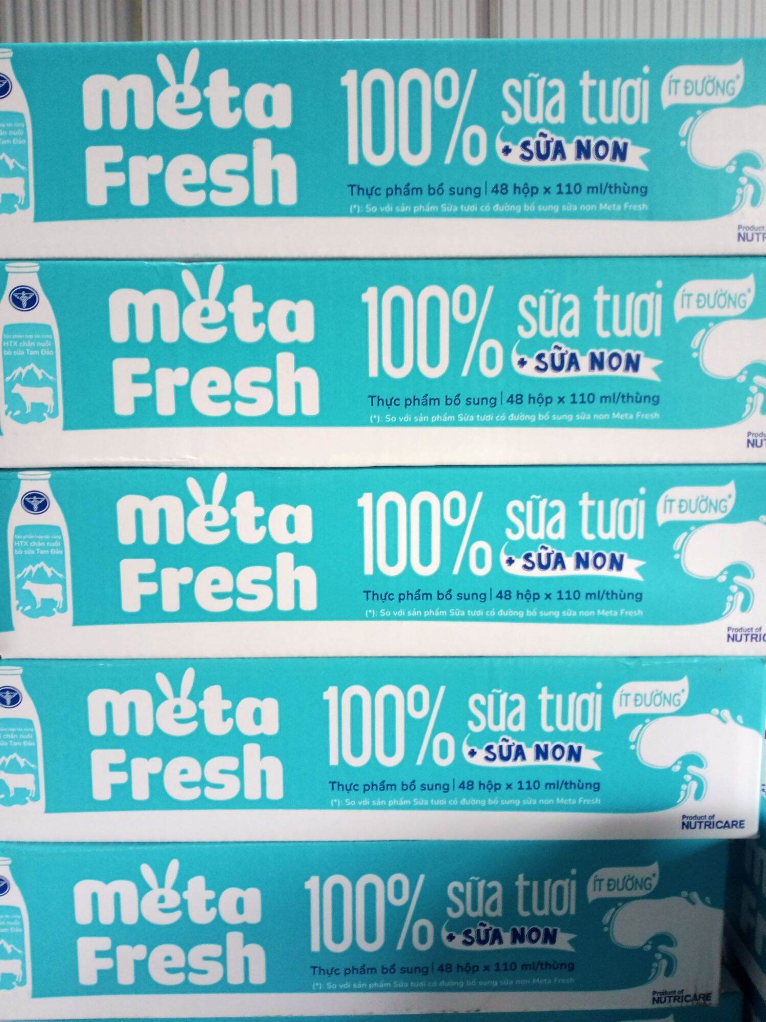 Sữa metafresh 100% ít đường 110ml