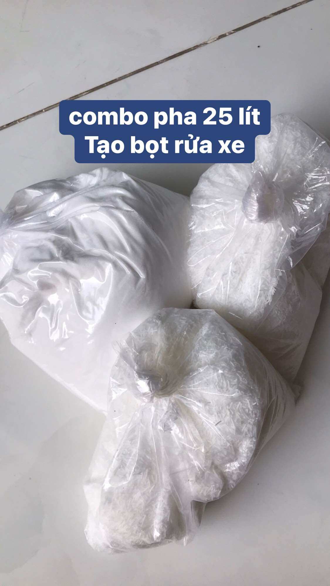 Combo pha 25 lít nước rửa xe bọt tuyết đậm đặc , tiết kiệm chi phí