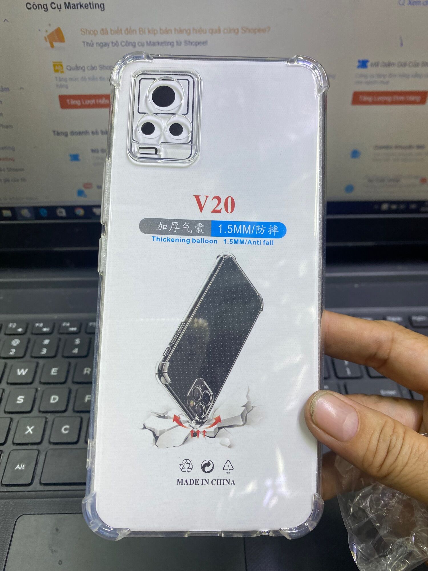 Ốp lưng ViVo V20 trong chống sốc bảo vệ camera