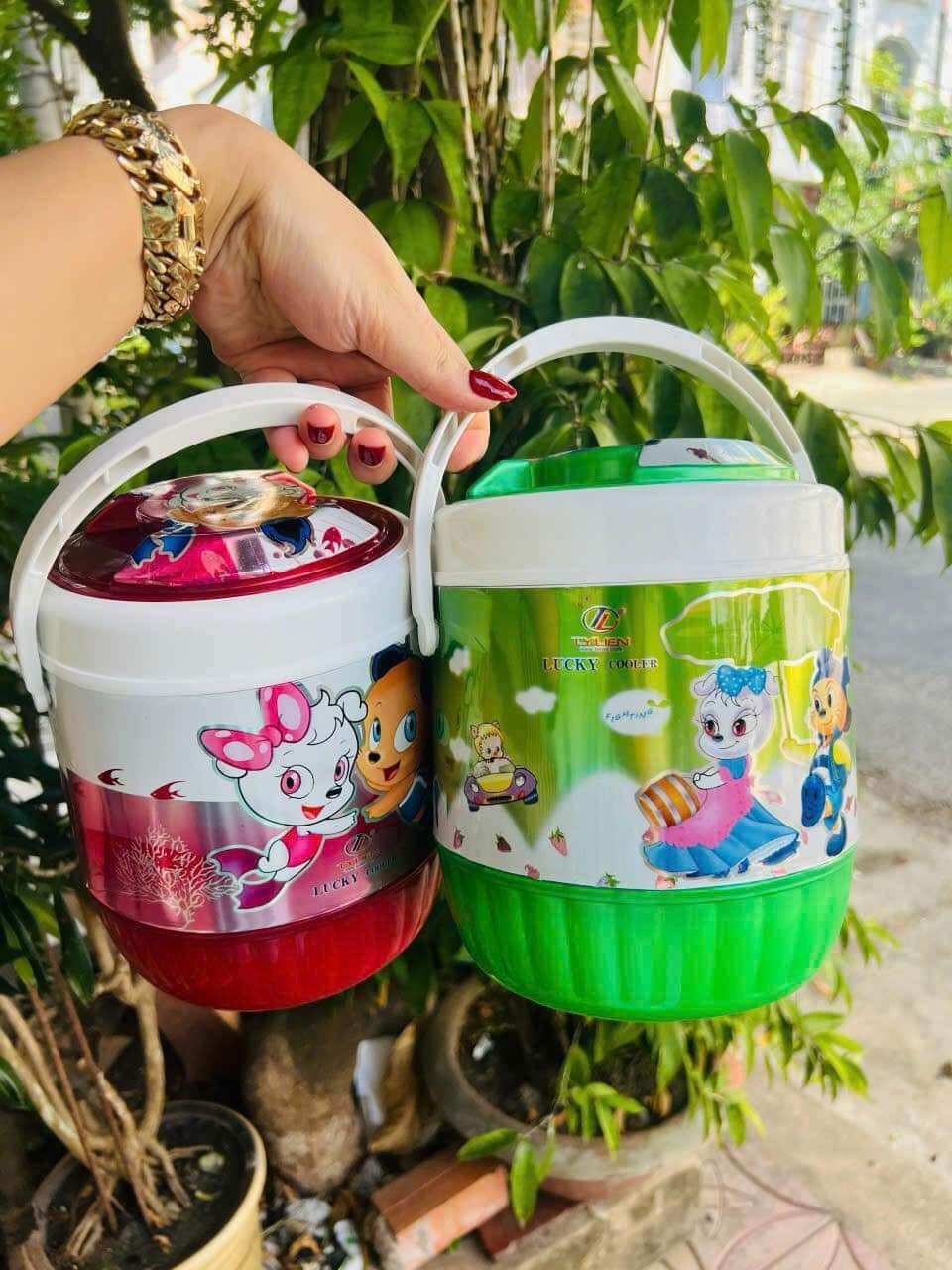 Bình Đá 1 lít dễ thương nhựa tý liên