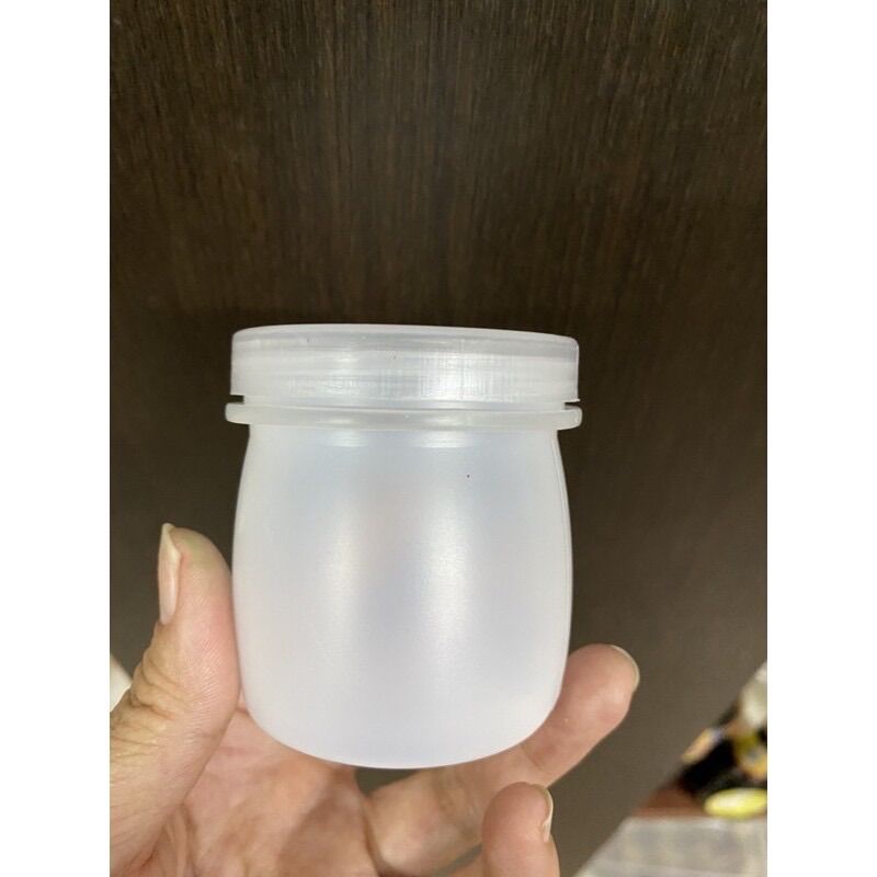 Hủ nhựa cứng 100ml để yaua, nước chấm. Set 20hủ có nắp