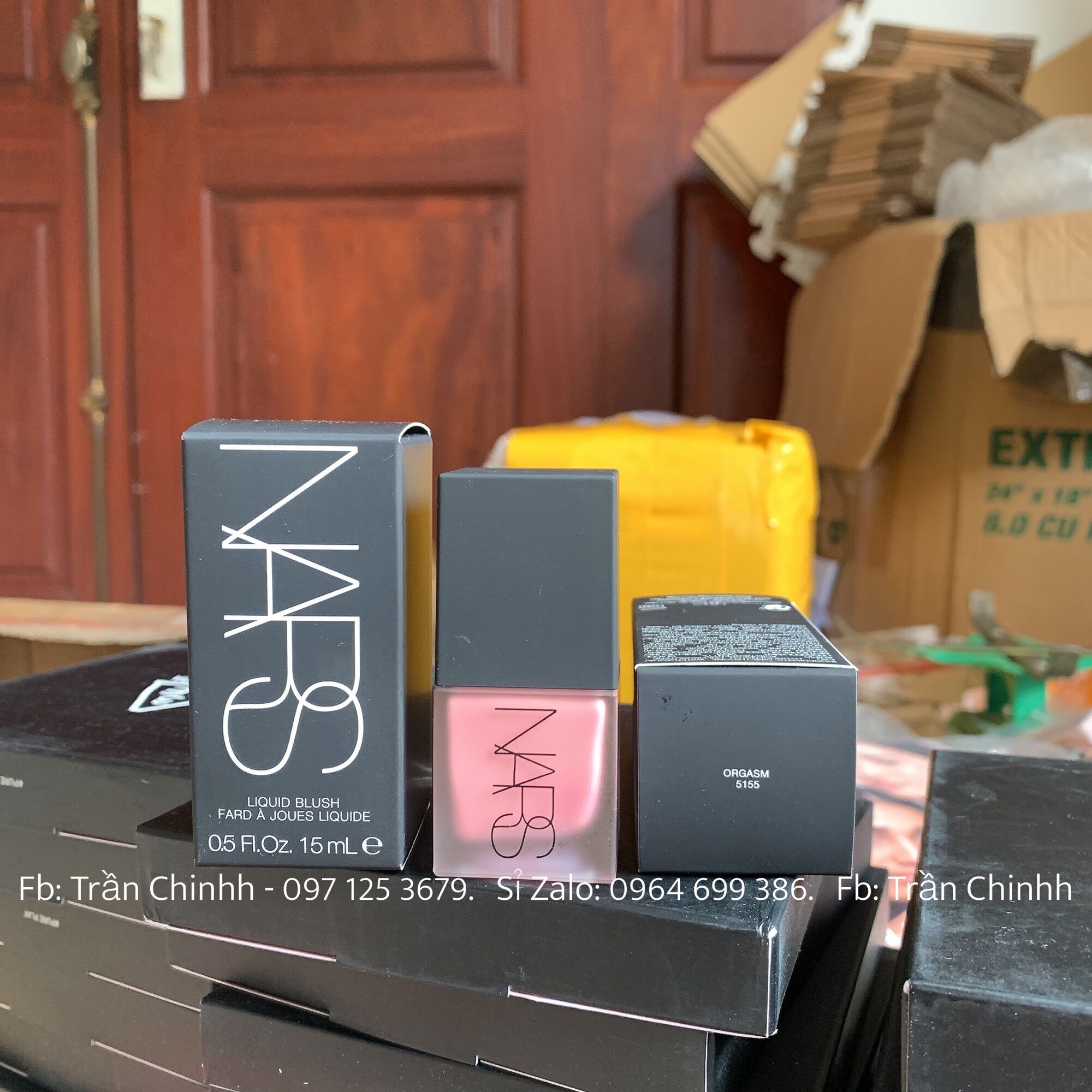 Có sẵn - Má hồng kem NARS Liquid Blush màu Orgams, Torrid, Luster