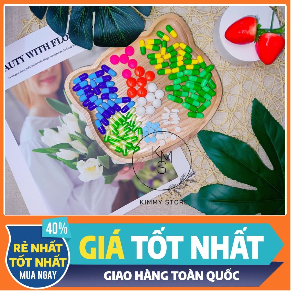 Lẻ 1 viên kích trắng nhiều màu ( viên cấy trắng )