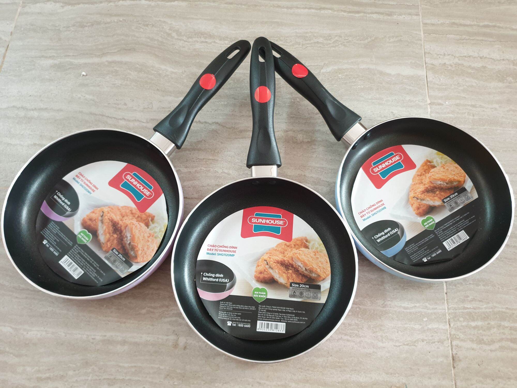 Chảo chống dính đáy từ sunhouse shg1120