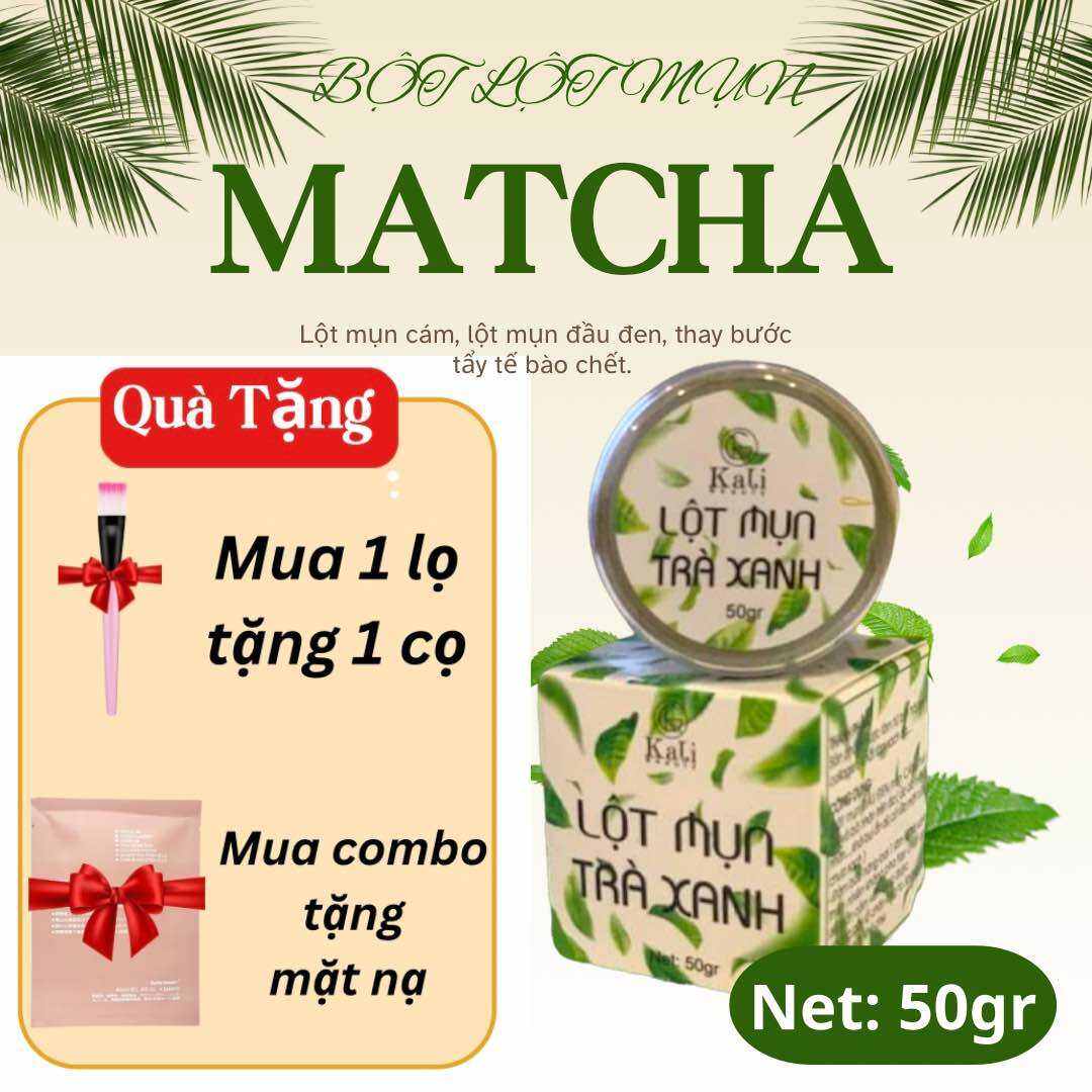 Mặt nạ lột mụn đầu đen mặt nạ đất sét gel lột mụn bột lột mụn trà xanh lột bụi bẩn mụn cám, mụn đầu đen, làm sạch da