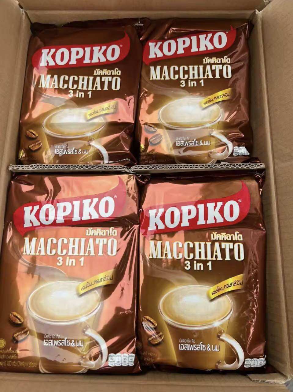 [ HCM ] ( Hàng Có Sẵn ) [ Date 2025 ] Cà Phê Sữa KOPIKO Macchiato Thái Lan ( 24g*20 gói )