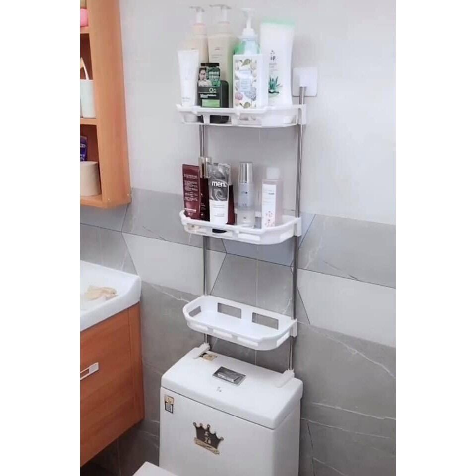 Kệ ,3 tầng đa năng để trên bồn cầu