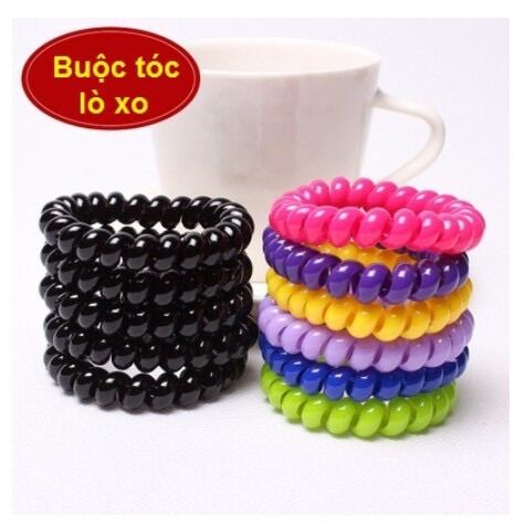 🍓Combo 5 Sợi dây Cột Tóc LÒ XO co giãn