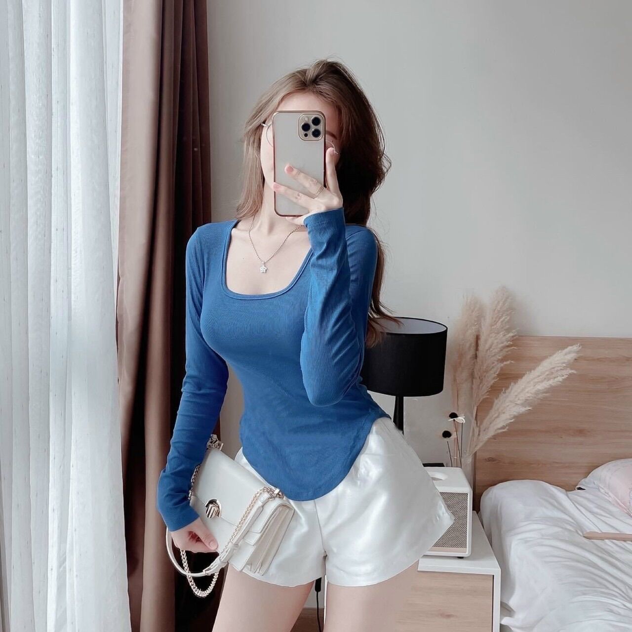 ÁO THUN CỔ VUÔNG VẠT BẦU VB1