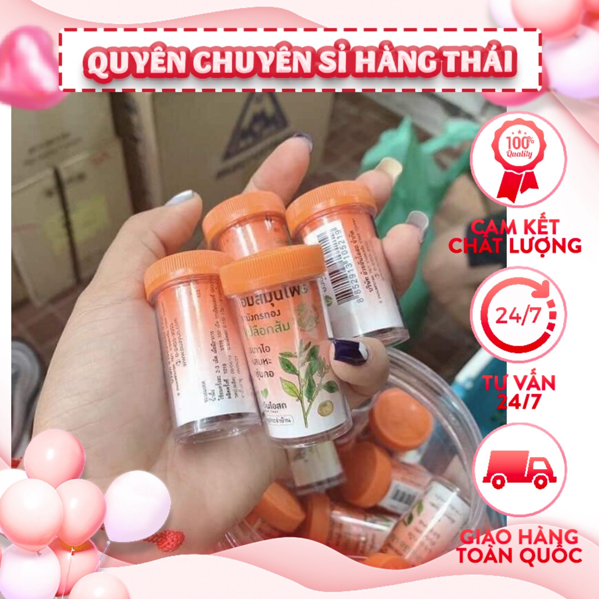 Set 3 hủ viên ngậm ho thảo dược thái lan