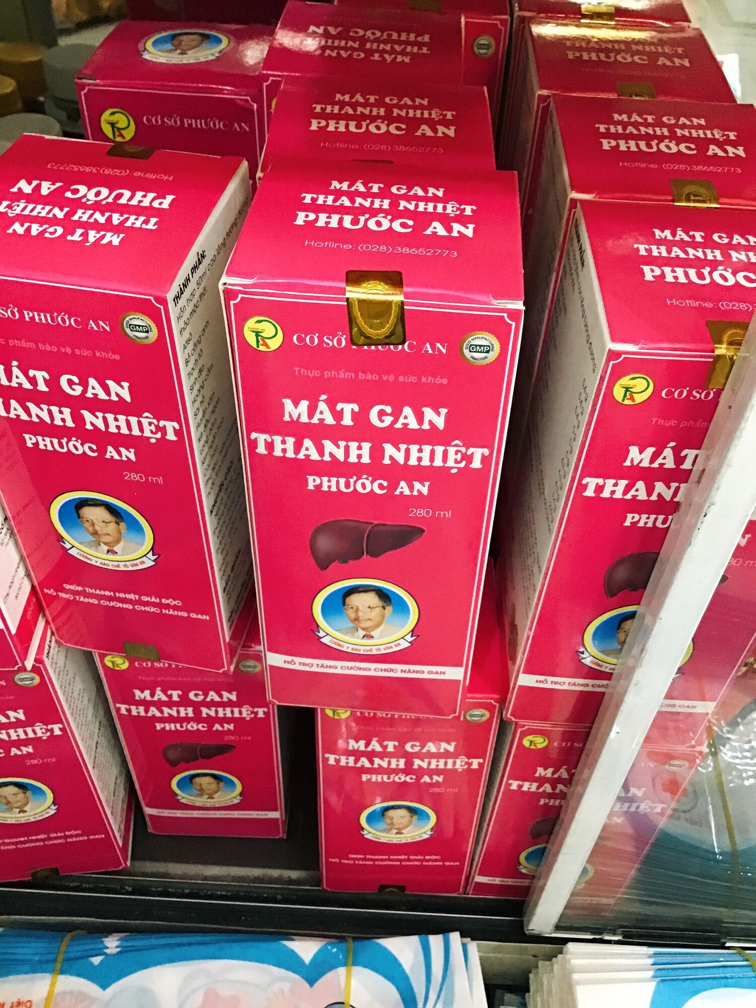 Mát gan giải độc Phước An chai 280ml (mẫu mới date cực xa)