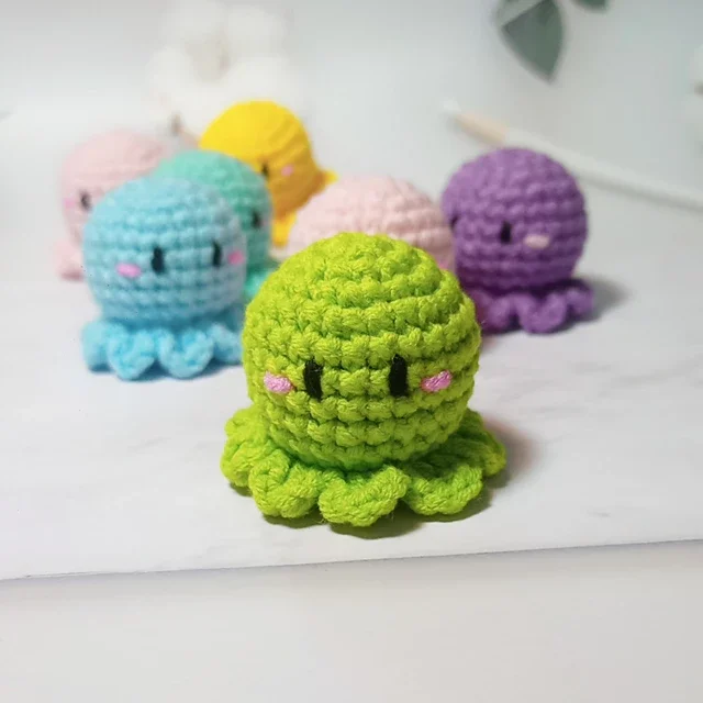 Móc khóa len bạch tuộc cute