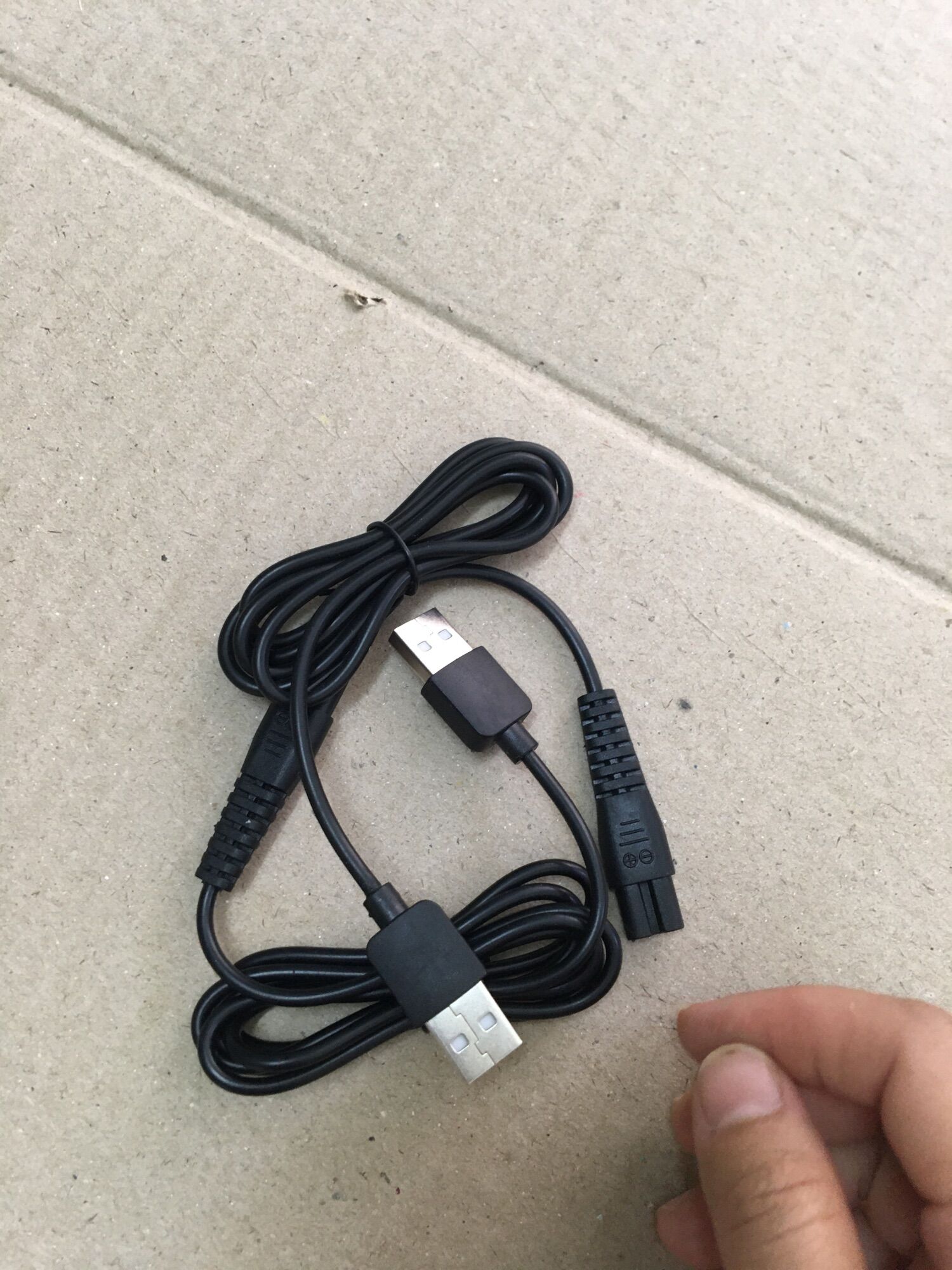 Dây sạc tông đơ, máy cạo râu kiểu dây usb