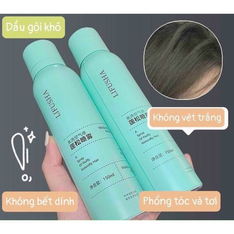 Dầu gội khô Hàng Nội Địa Trung- Hương thơm Thanh Mát- Làm Cho Tóc Suôn Mượt -  Chống Bết Dính