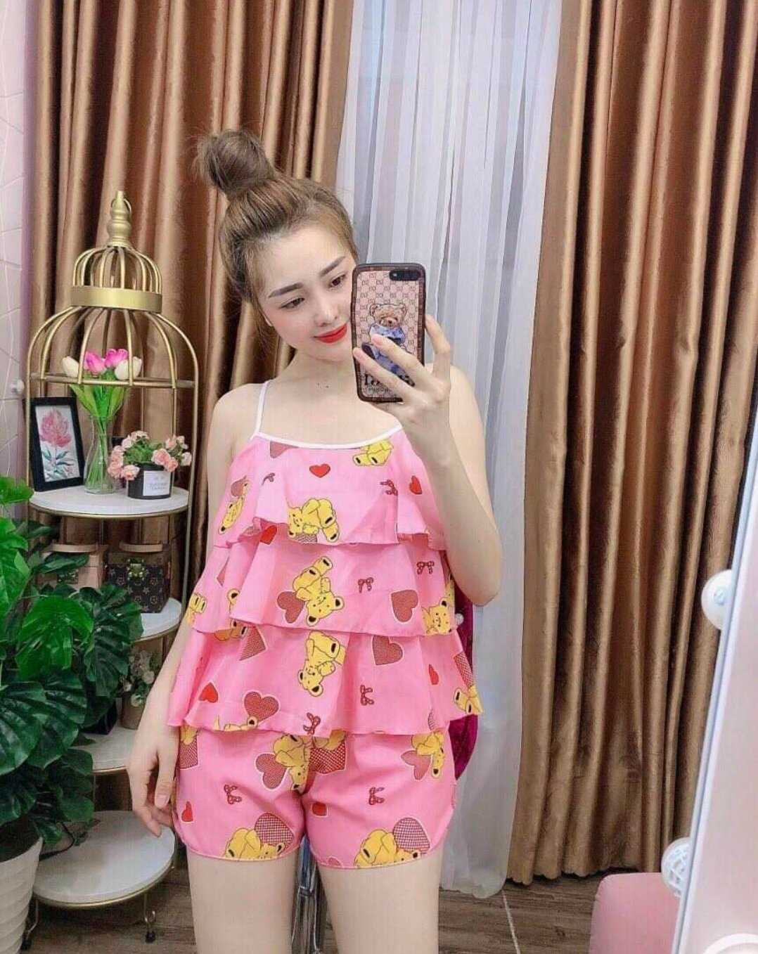 [FREESHIP]Set bộ tầng lụa mặc nhà cho nữ giá rẻ - A02