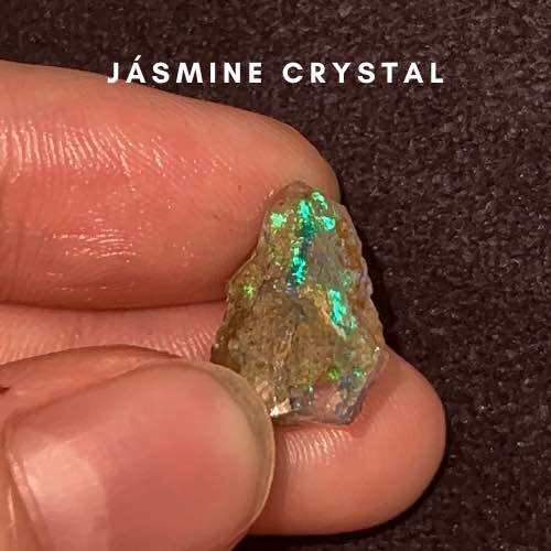 Đá OPAL Thô Jásmine Crystal Lửa Cầu Vồng 100% Natural Hỗ Trợ Phong Thuỷ Tốt (1 viên duy nhất như hìn