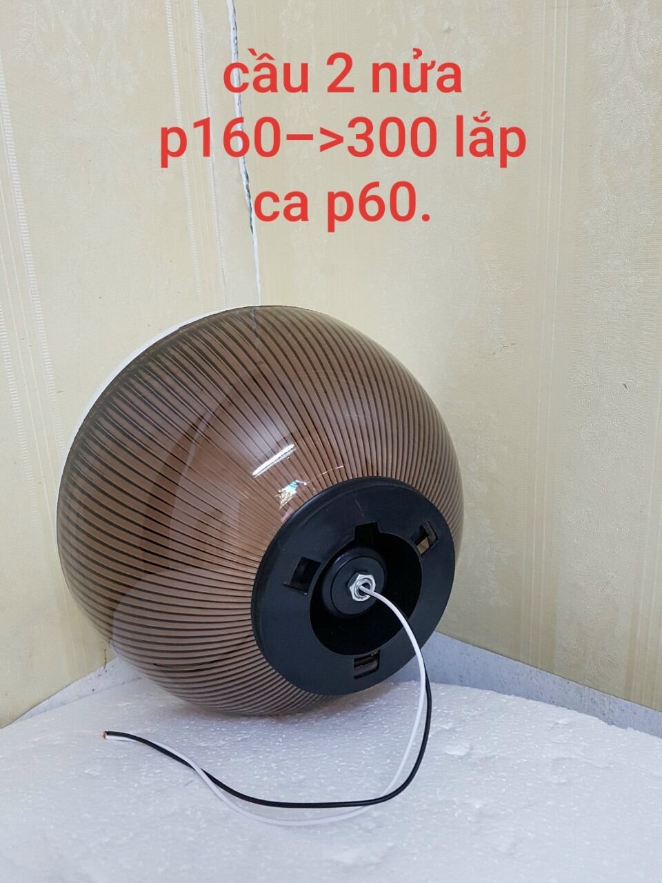 Đè cầu trụ cổng d20cm tặng kèm bóng led