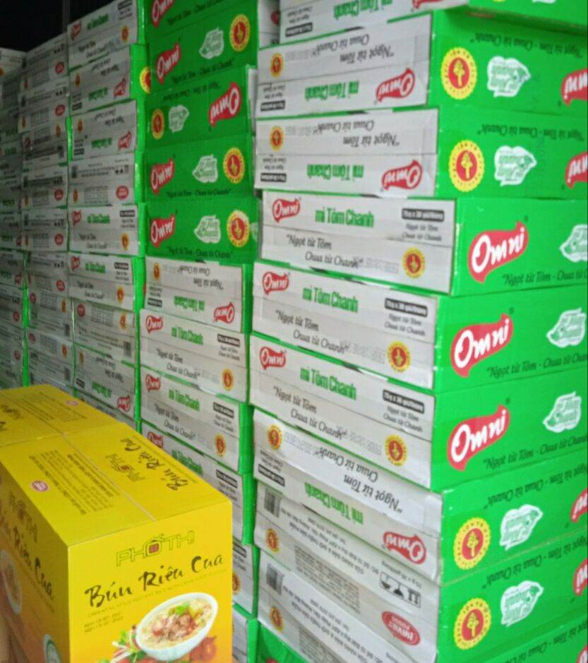 Thùng mì tôm chanh Omni 30 gói/T * 75gr