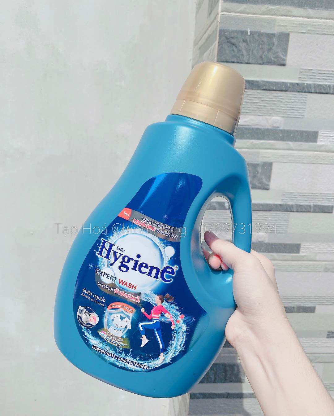 Nước giặt HYGIENE siêu thơm và đậm đặc ( nước giặt thơm k cần xả ) 2800ml/can