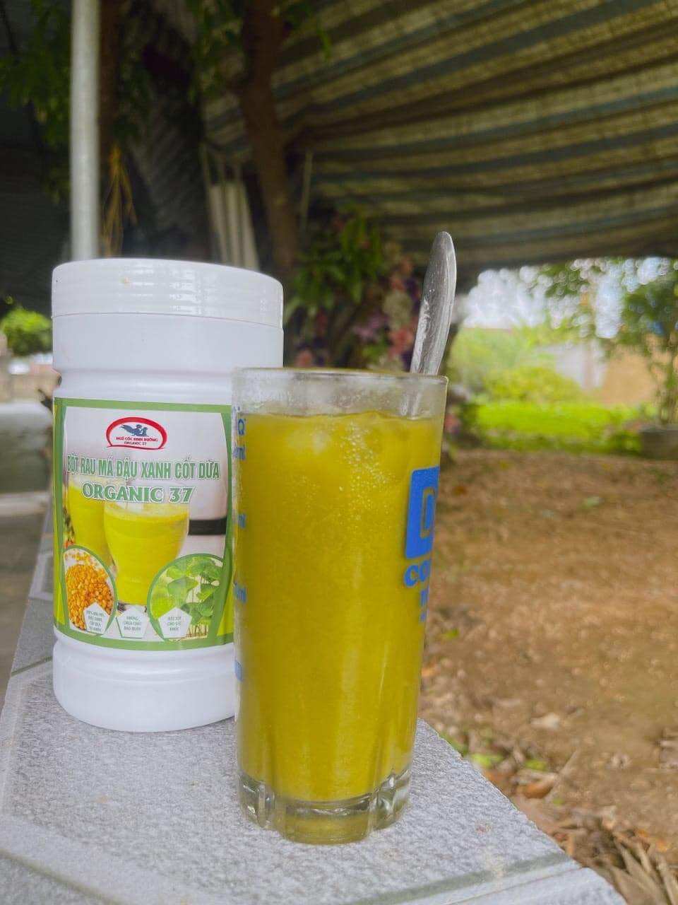 Bột Đậu Xanh Rau Má Cốt Dừa hộp 500gr
