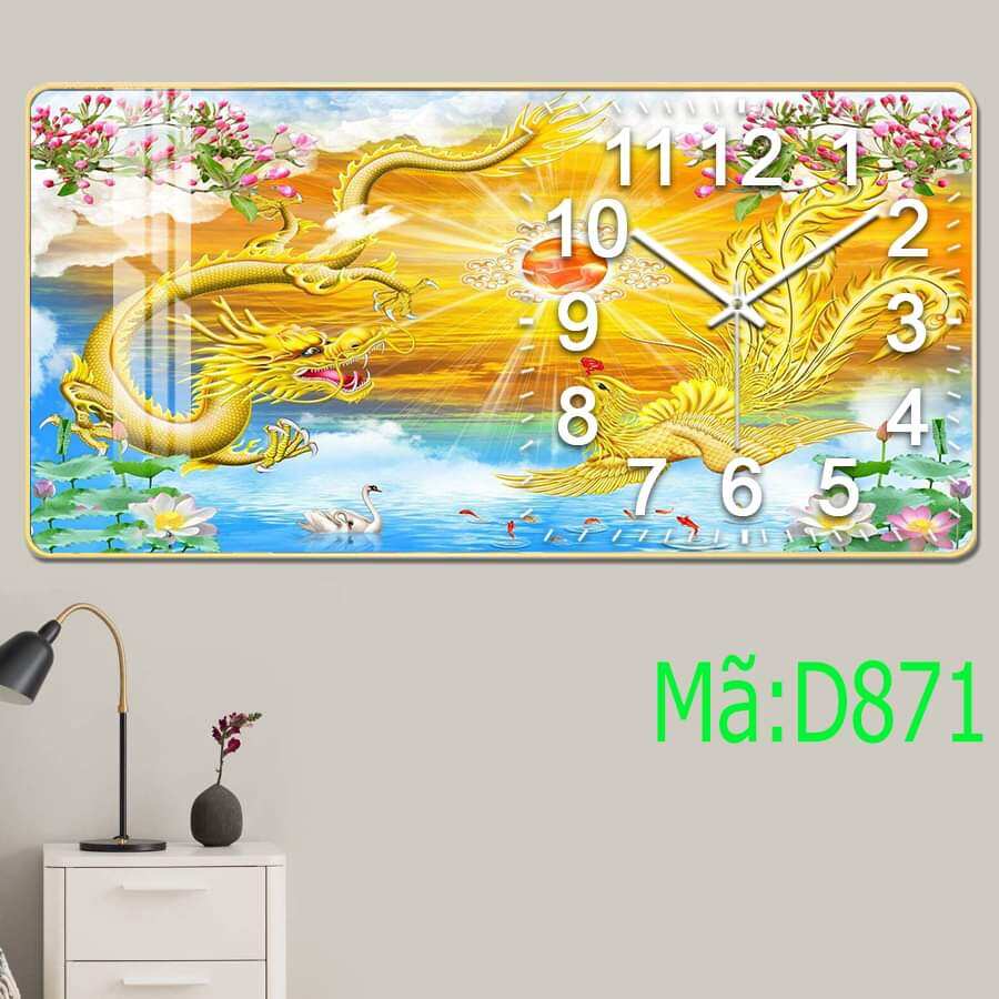Tranh Đồng Hồ Tráng Gương