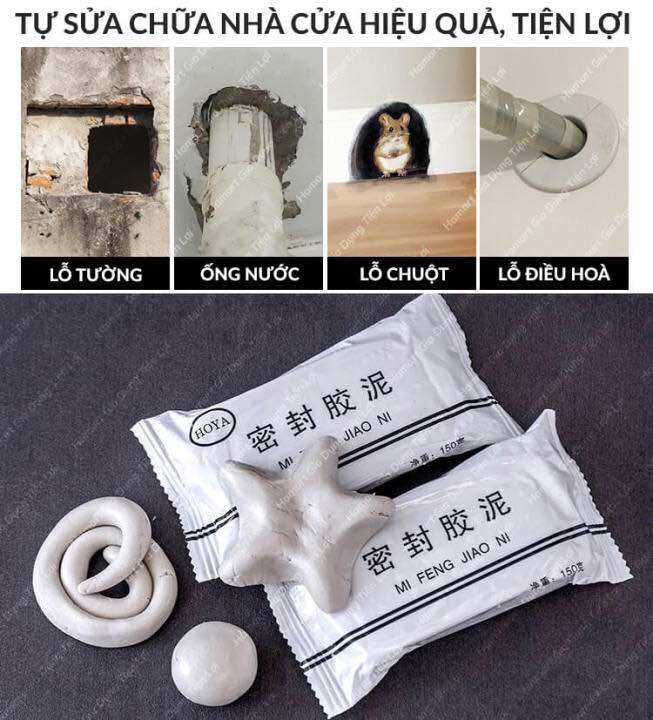 Đất Sét Vá Tường Trám Ống Điều Hòa
