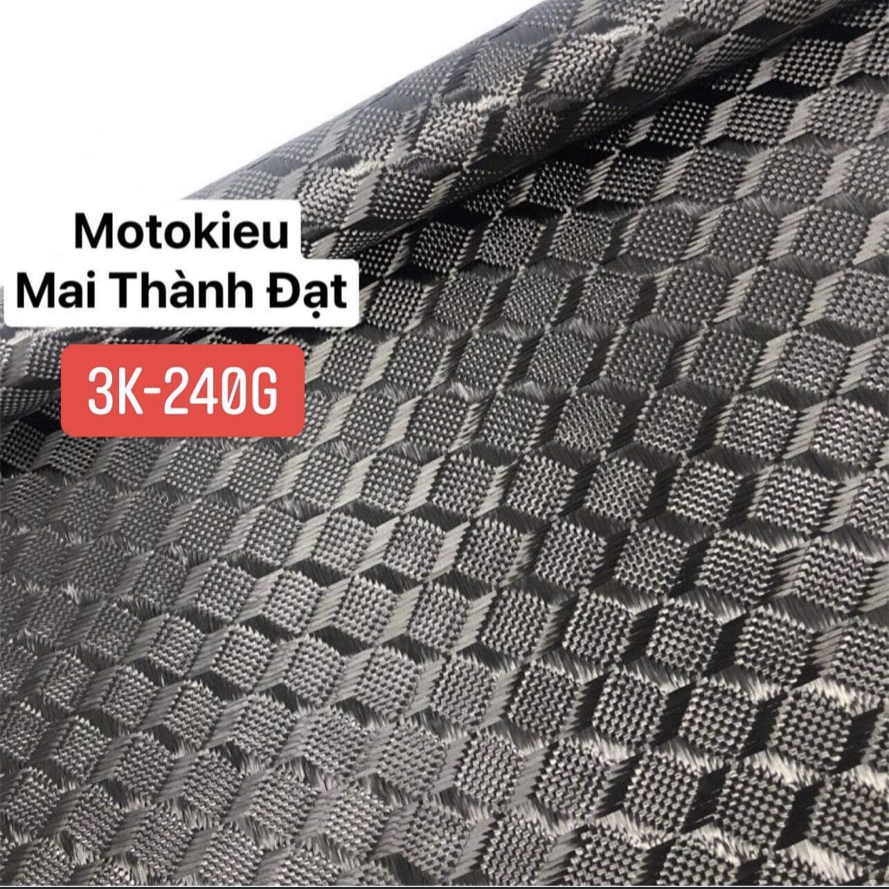 Vải Carbon Fiber Black Twill/Honeycomb 3k240g ( Khổ 100cm x 100cm )  và ( Khổ 50cm x 100cm ) Tùy Chọn