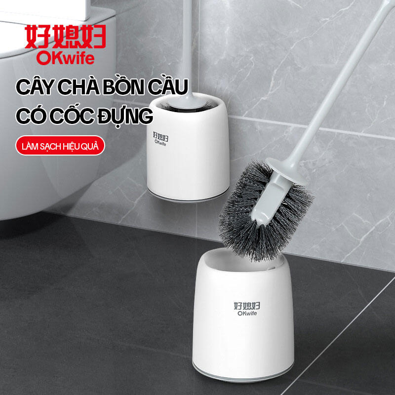 Cây Chà Bồn Cầu OKwife AGW-5749, Chổi Cọ Bồn Cầu, Cây Cọ Bồn Cầu Nhà Vệ Sinh