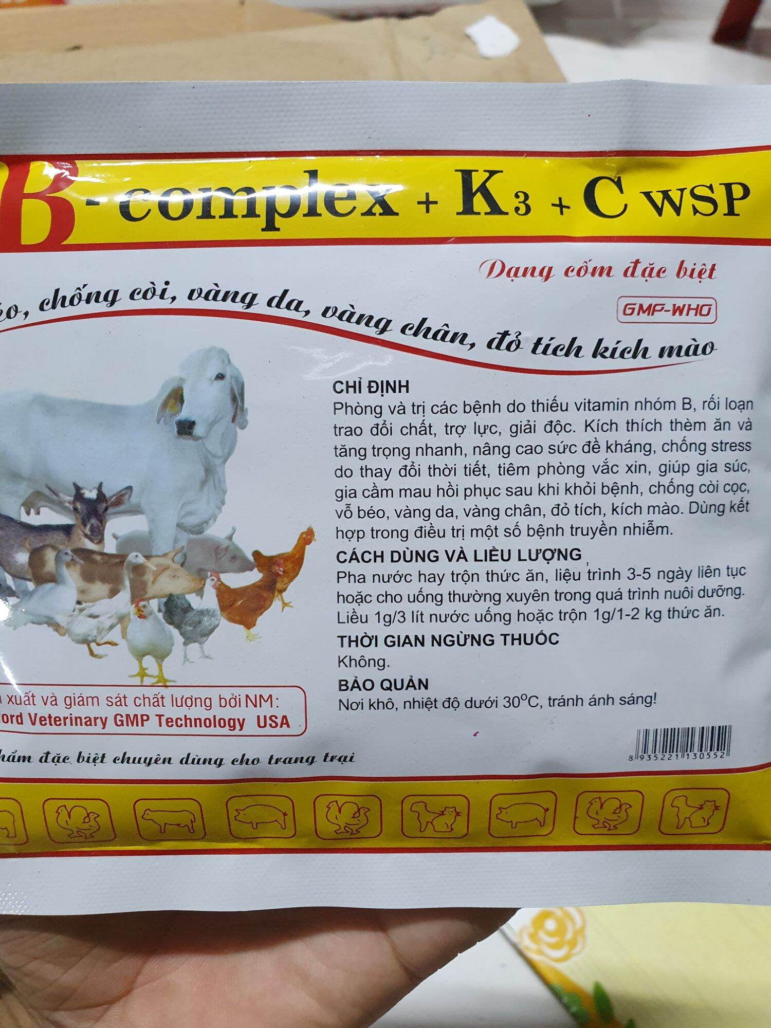BCOMPLEX K3 C 100G KÍCH THÍCH THÈM ĂN, TĂNG TRỌNG TRANH