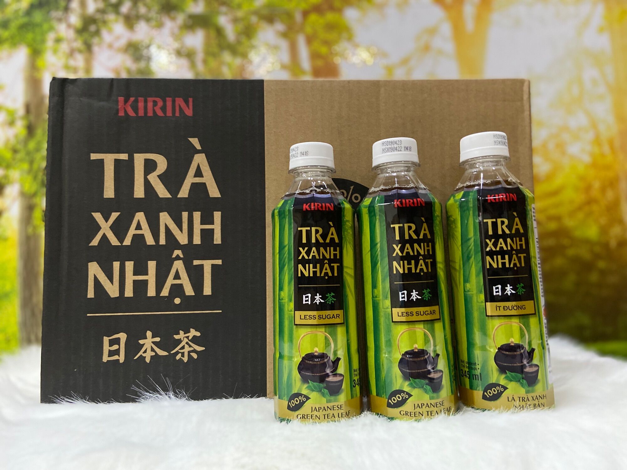 1 Thùng Trà Xanh Nhật Kirin/Thùng 24Chai*345ml