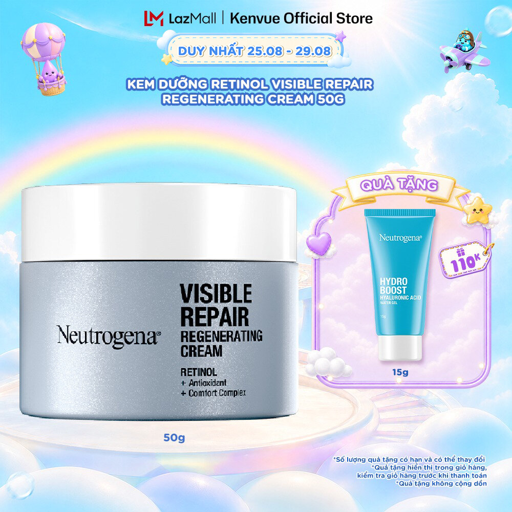 Kem dưỡng Retinol Chống Lão Hóa Giảm Nhăn Neutrogena Visible Repair Regenerating Cream (50g)