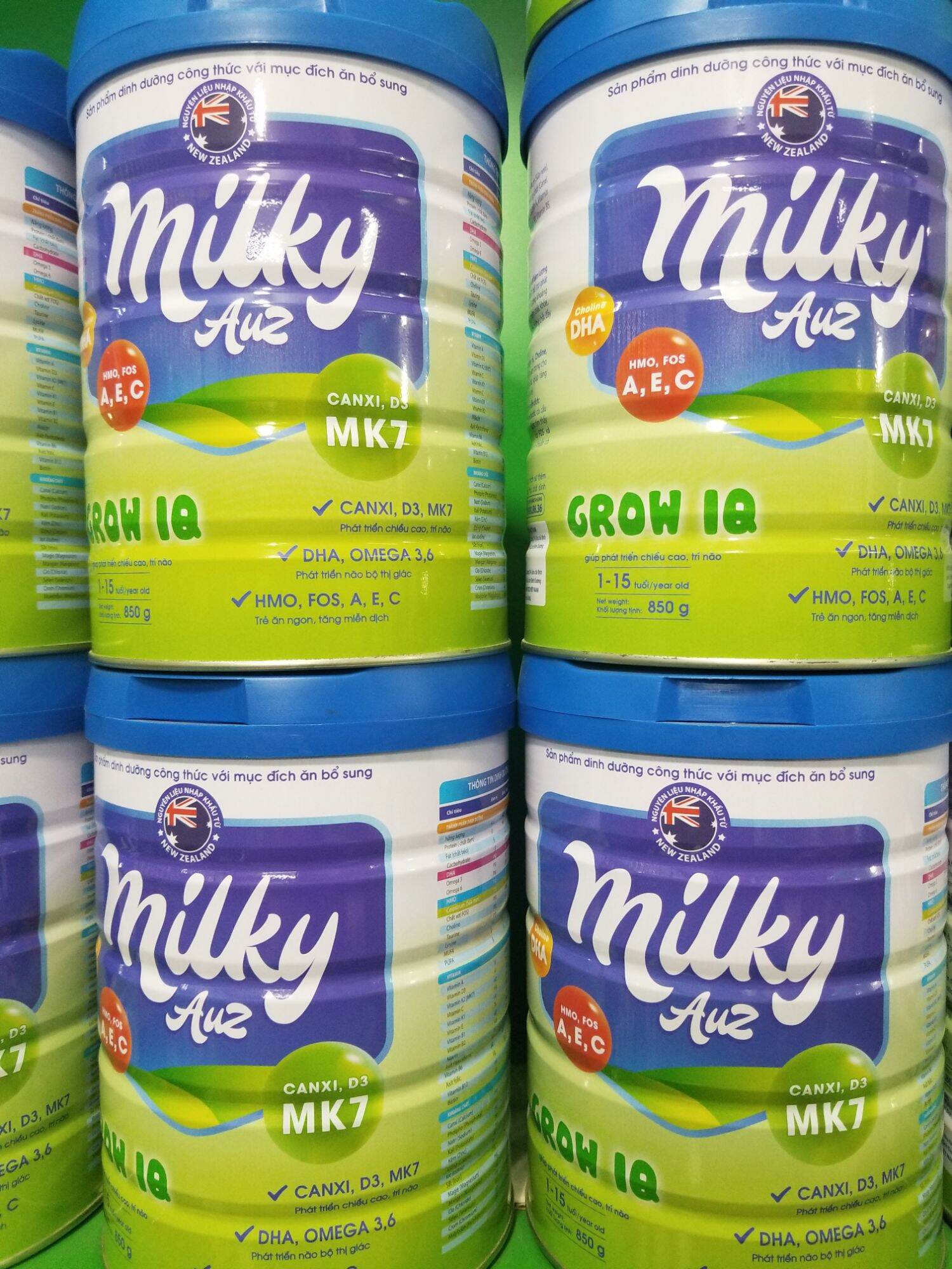 [HCM]Sữa Milky AuZ Grow & IQ 850g