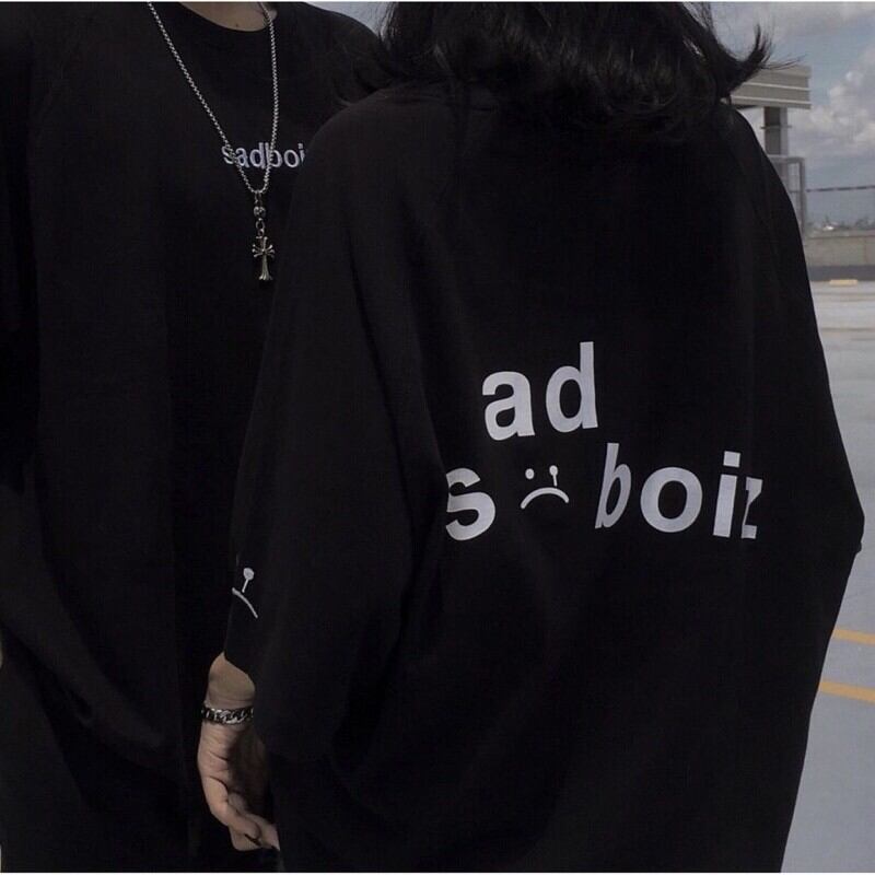 ÁO THUN TAY LỠ IN 5D SAD BOY CÁ TÍNH