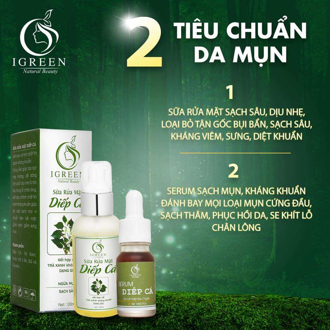 Sữa rửa mặt diếp cá