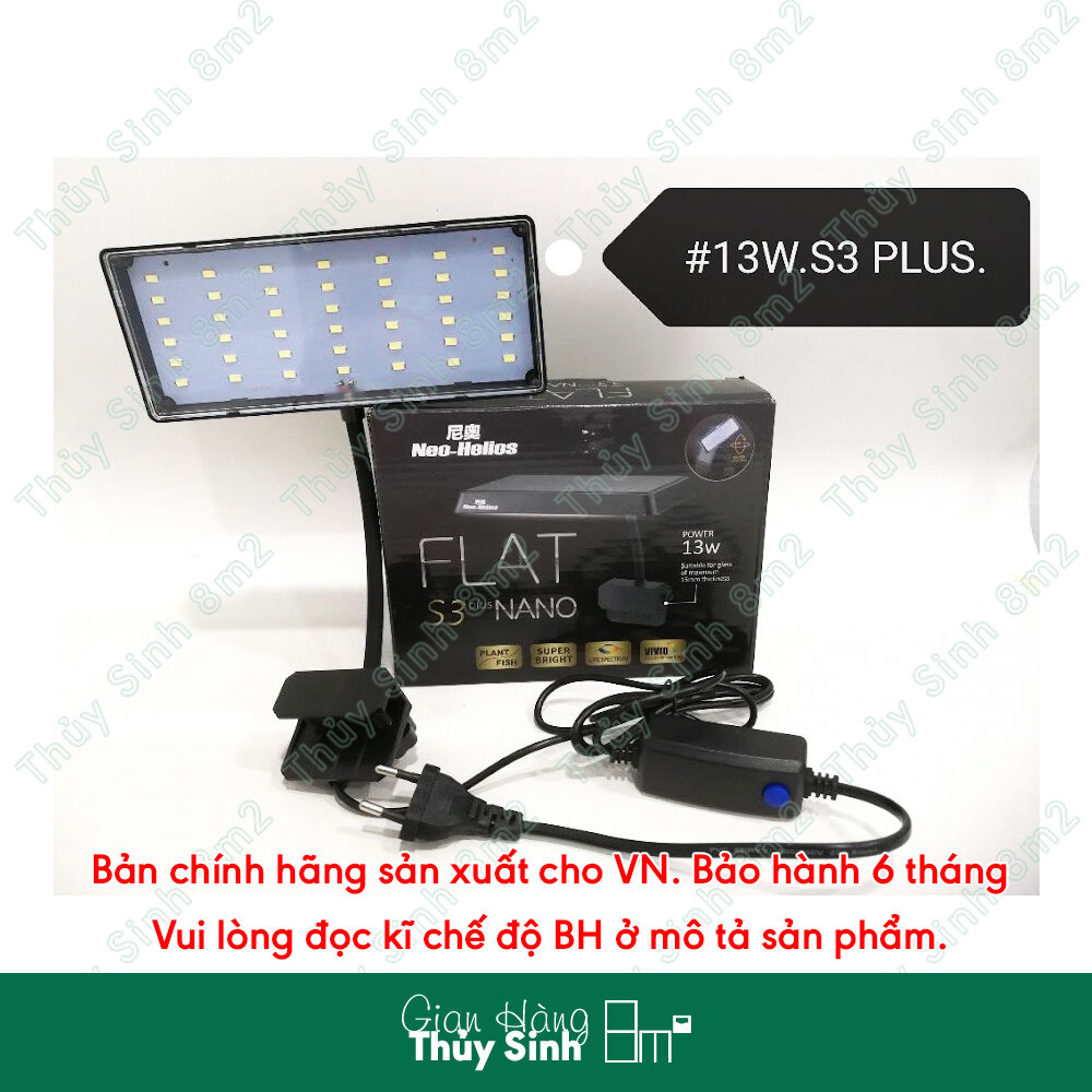 Đèn Flat Nano S3 Plus 13W và S3 PRO, Đèn LED Neo Helios, Đèn S3 Thủy Sinh| 8m2