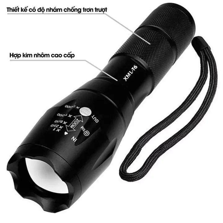 Đèn pin cầm tay mini siêu sáng XML - T6