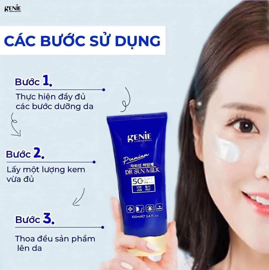 Sữa Chống Nắng Dưỡng Da Genie Hello Dr Sun Milk ( mẫu mới)