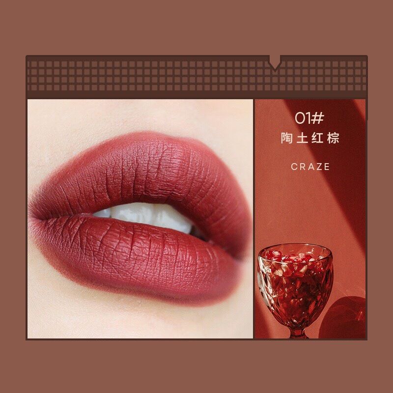Son kem lì Chocolate Derol không dính cốc Lips Glaze 🍫🍫🍫