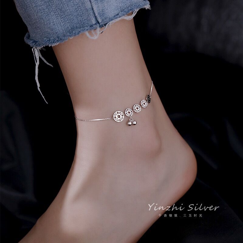 Lắc chân bạc s925