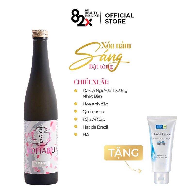 Nước uống đẹp da bổ trợ sức khoẻ Koharu Placenta 82x 500ml Nhật Bản
