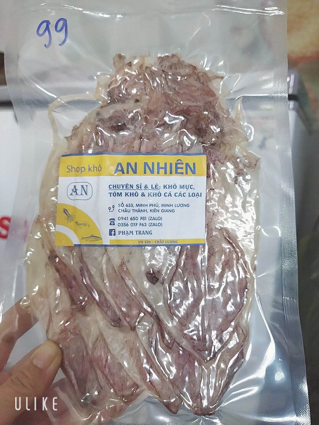 Khô mực lớn 10con/túi Freeship