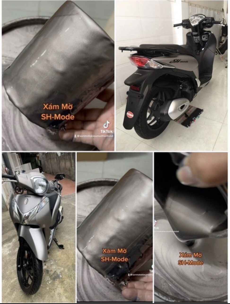 Sơn Xám mờ SH Mode Đóng gói tuỳ chọn