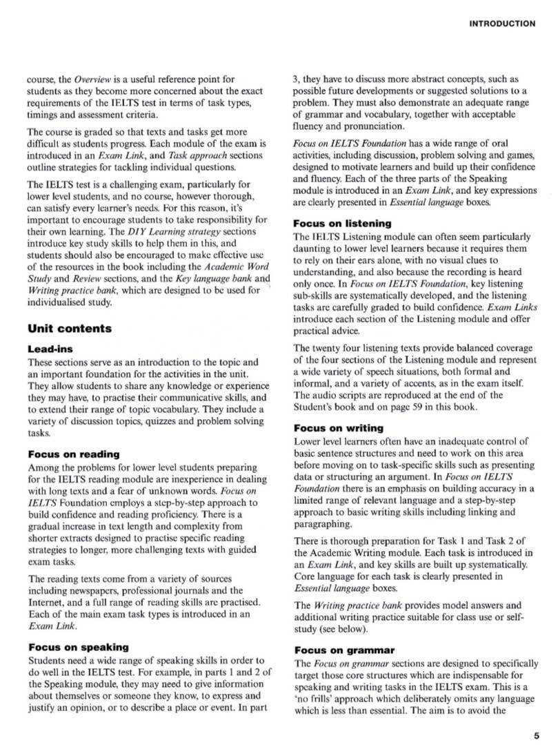 Focus on Ielts Foundation Teacher’S Book [Color Book]