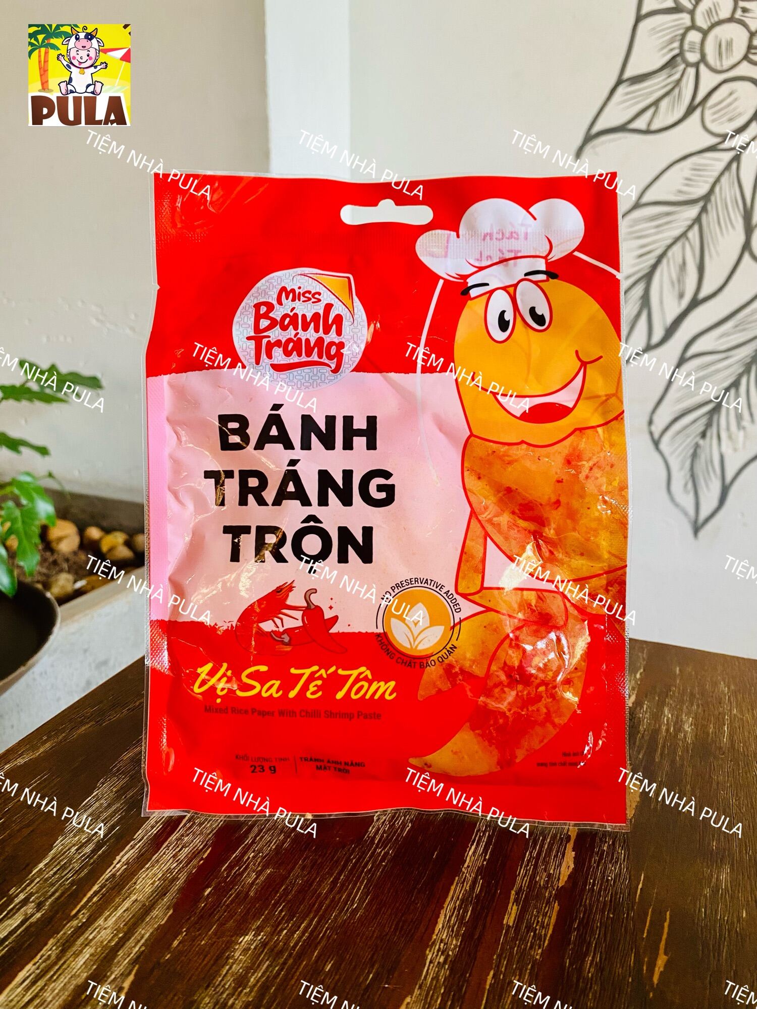 BÁNH TRÁNG TRỘN VỊ SA TẾ TÔM