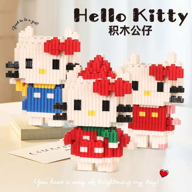 🌸đồ chơi lắp ráp lego 3d hello kitty doremon