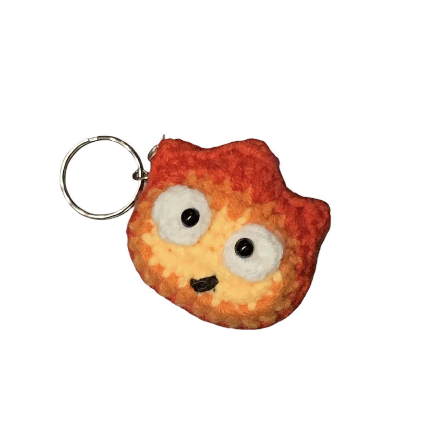 Móc khoá quỷ lửa Calcifer bằng len dễ thươnggggg
