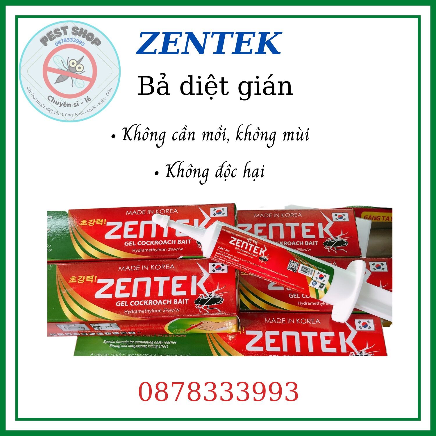 Bả diệt gián đức zentek - korea .