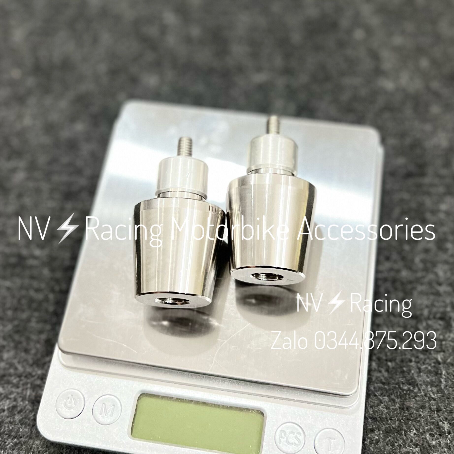 Gù chống rung tay lái inox 304 mẫu đầu bằng