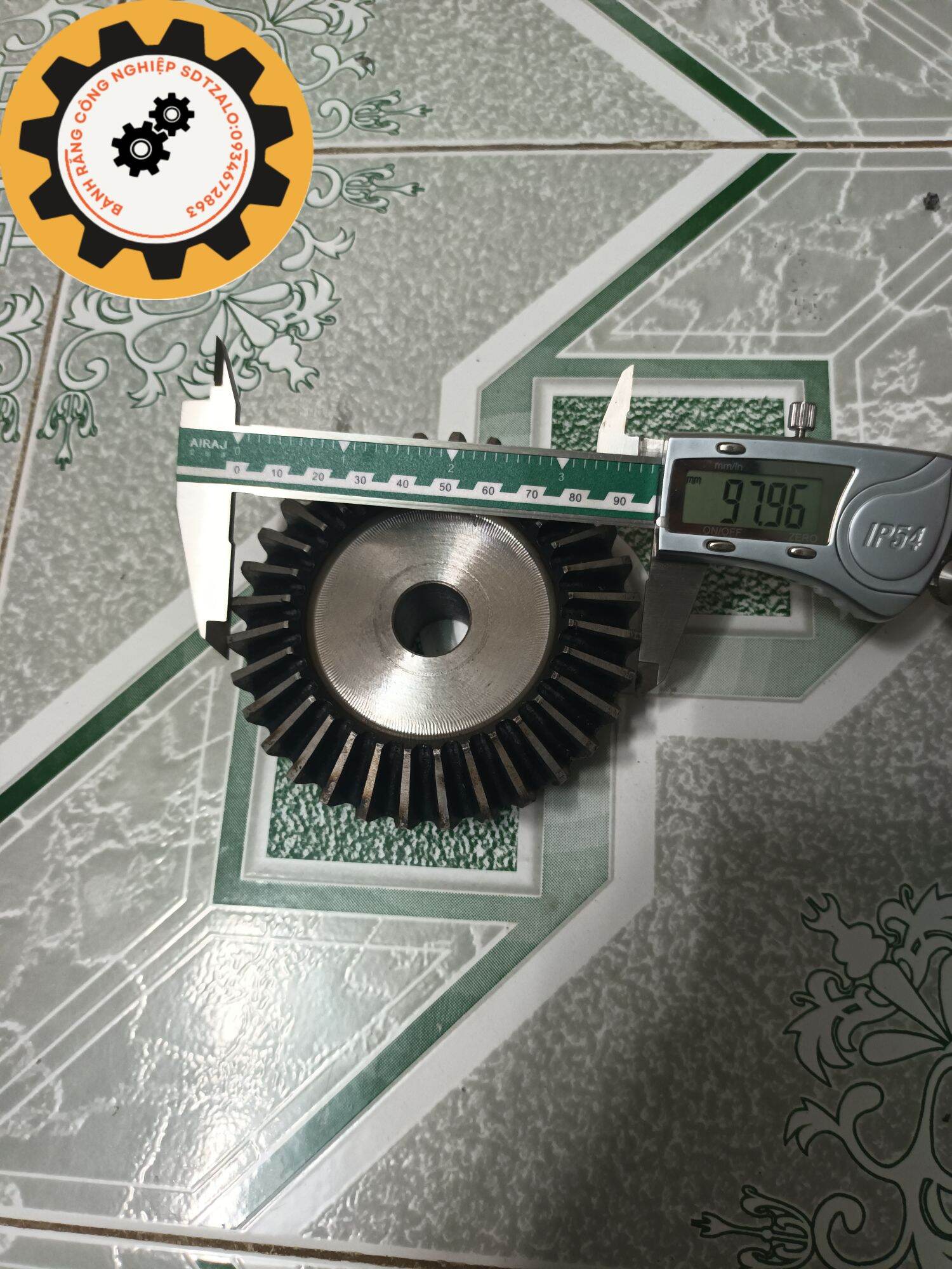 Bộ bánh răng côn thẳng Z16/32 M3 tỉ lệ 1:2 (1 Bộ gồm 2 bánh răng côn)
