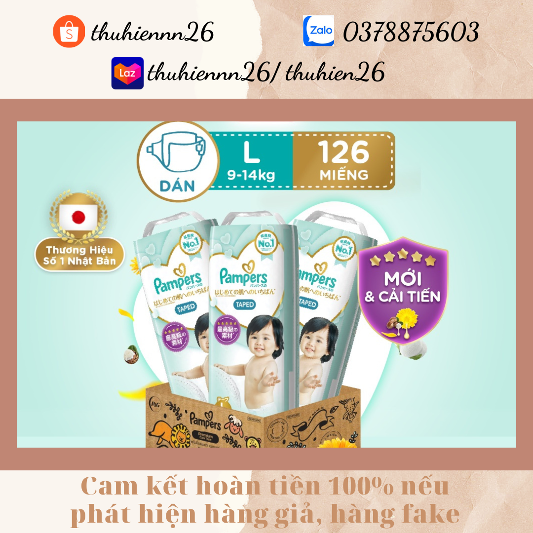 Tã dán pampers thượng hạng nội địa nhật l42